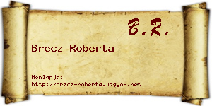 Brecz Roberta névjegykártya